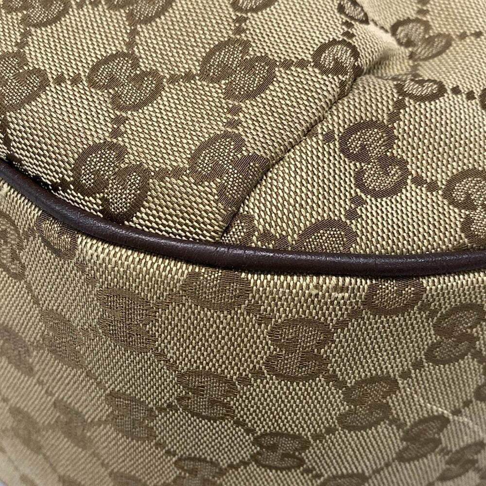 GUCCI GG Sherry shoulder bag beige dark brown multi leather - Picture 6 of 7